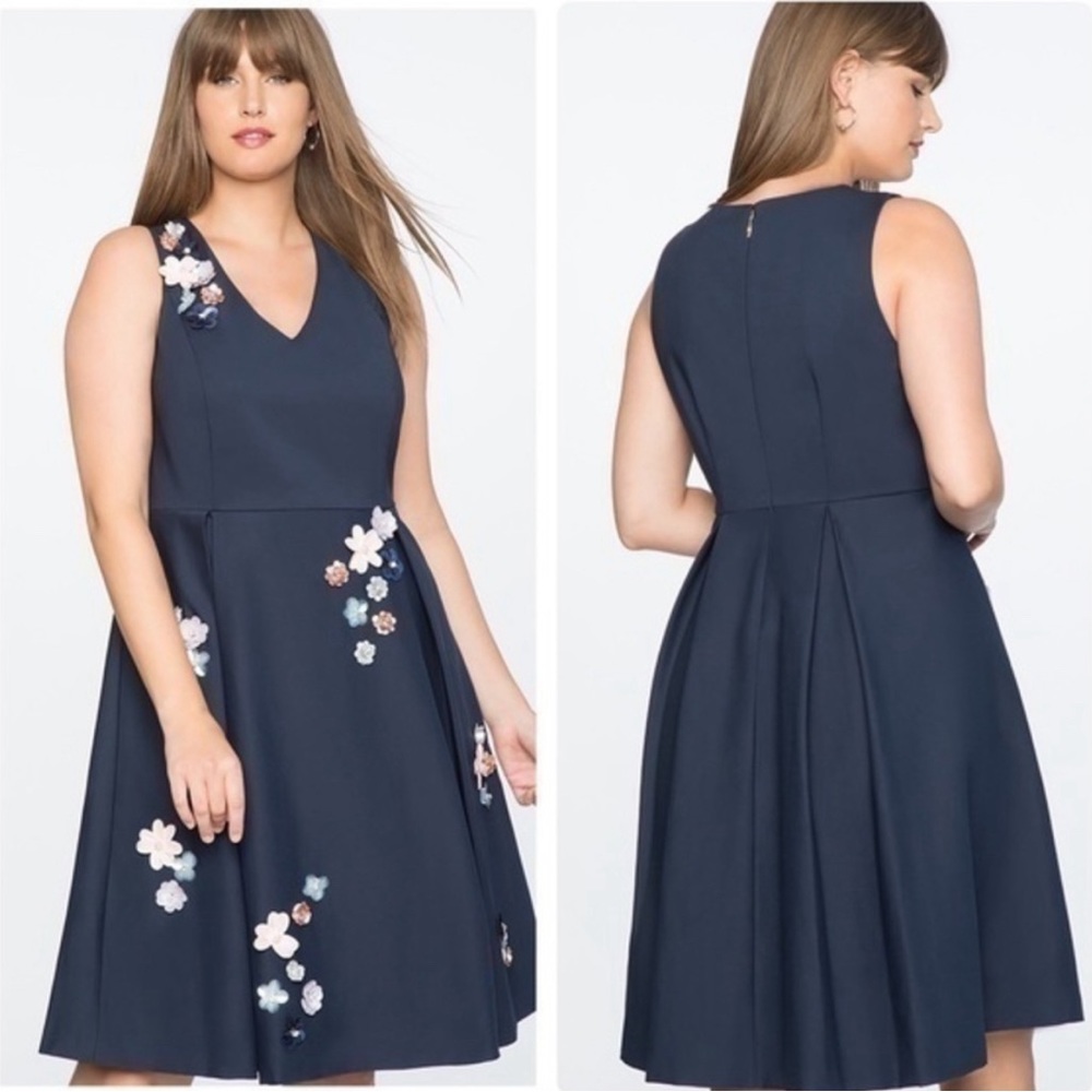 Draper James x Eloquii Embellished Navy dress size 22